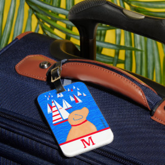 Regatta Day Yellow Dog Luggage Tag