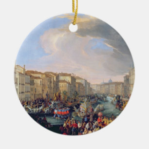 Regatta Held in Honour of Frederick VI of Denmark Ceramic Tree Decoration