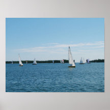 Regatta Sale Boat Scene Photo Wall Art