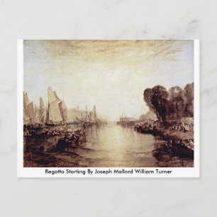 Regatta Starting By Joseph Mallord William Turner Postcard