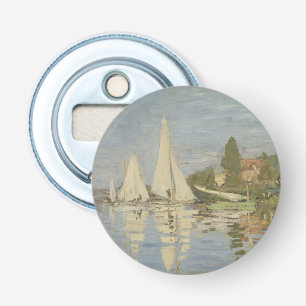 Regattas at Argenteuil, OIl Painting, Claude Monet Bottle Opener