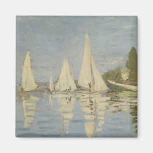 Regattas at Argenteuil, OIl Painting, Claude Monet Magnet
