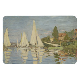 Regattas at Argenteuil, OIl Painting, Claude Monet Magnet