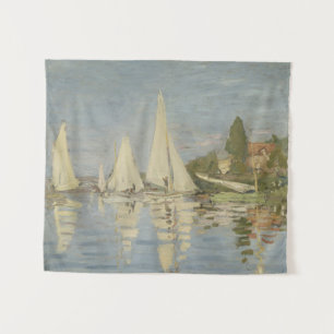 Regattas at Argenteuil, OIl Painting, Claude Monet Tapestry
