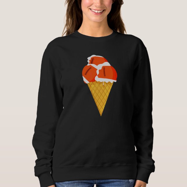 Regby Triple Scoop Ice Cream Cone Sweatshirt (Front)
