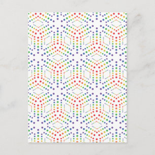 regenbogen grafisch postcard