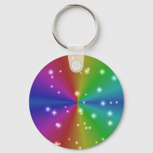 regenbogen mit sternchen key ring