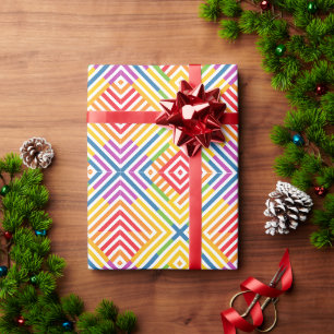 Regenbogen Muster Grafisch Wrapping Paper