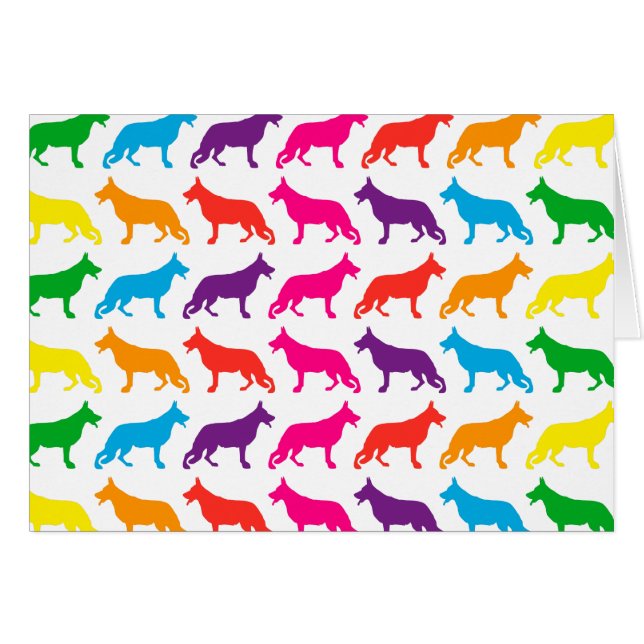 Regenbogen Schäferhunde (Front Horizontal)