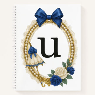 Regency Art Letter U Luxury Monogram Journal