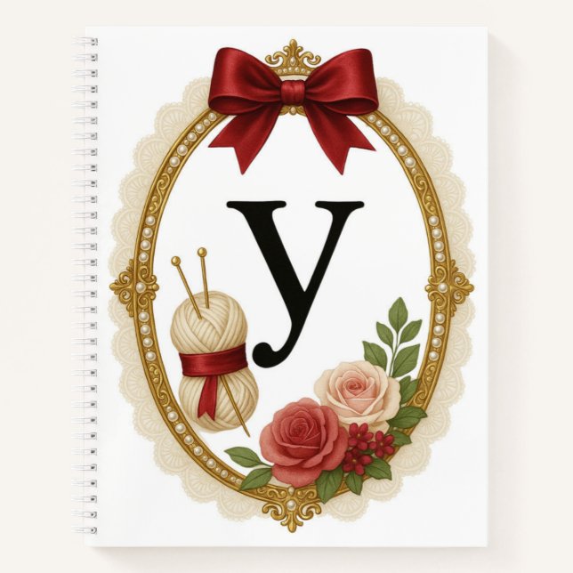 Regency Art Letter Y Luxury Monogram Journal (Front)