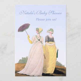 Regency Baby Shower Personalised Custom Invitation