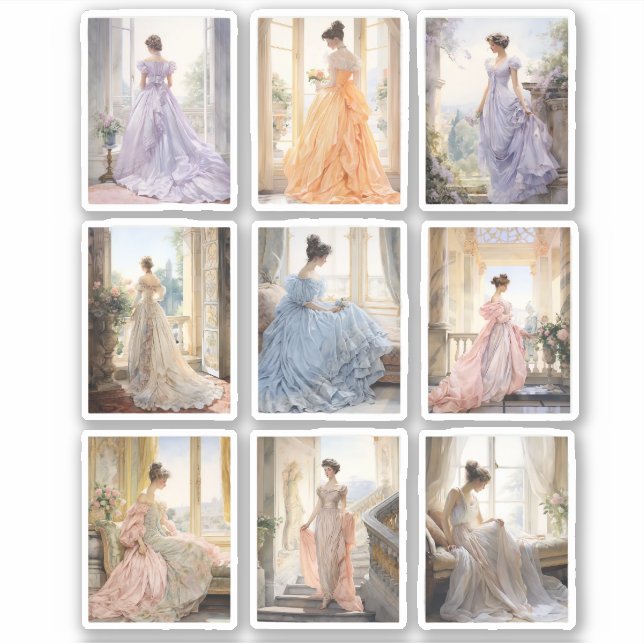Regency Ballgown Vinyl sticker (Front)