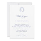 Regency Blue Crest Wedding Reception Table