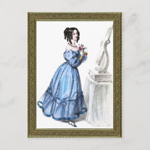 Regency Dinner Dress Postcard