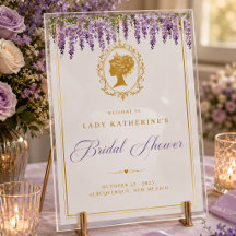Regency era bridgerton floral Gold  bridal shower 