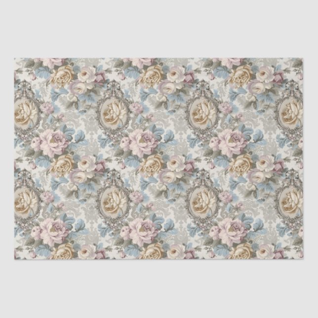 Regency Era Victorian England Pattern  Tissue Paper (Front)