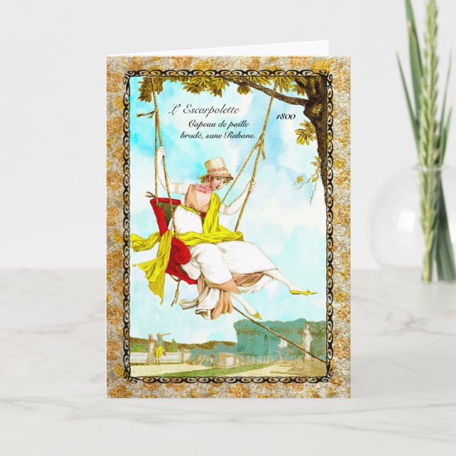 Regency Fashion 1800 greeting card (Front)