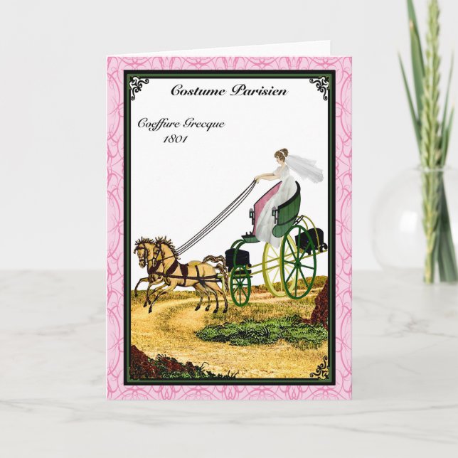 Regency Fashion 1801 greeting card (Front)