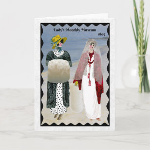 Regency Fashion 1805 greeting card