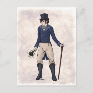 Regency Fashion - Gentleman #1 - Postcard