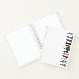 Regency Fashion Historical Jane Austen 8.5x11 Notebook