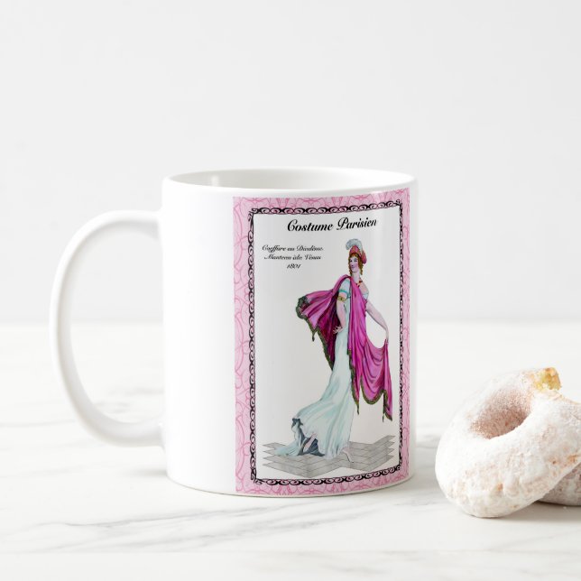 Regency Fashion Plate mug (With Donut)