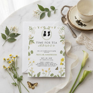 Regency Floral Tea Party bridal shower Invitation