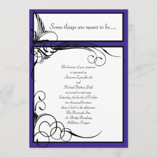 Regency Floral Wedding Invitations