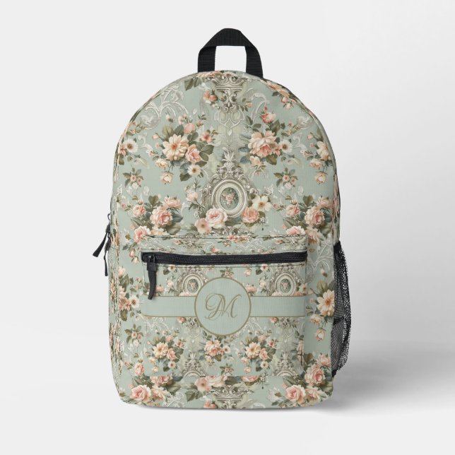 Regency Inspired Personalised Printed Backpack (Front)