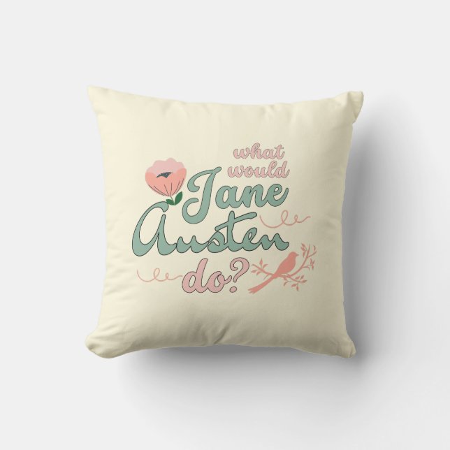 Regency Jane Austen Romantic Cushion (Front)
