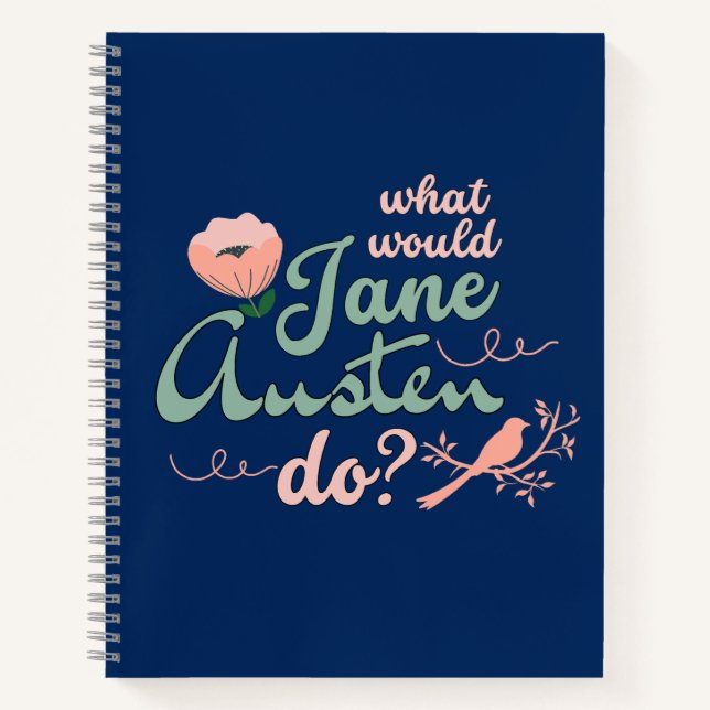 Regency Jane Austen Romantic Notebook (Front)