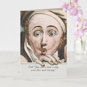 Regency Jane Austen Surprise Funny Birthday Card