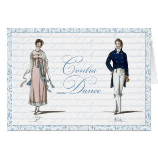 Regency Kontra Dance Contradance Notecards