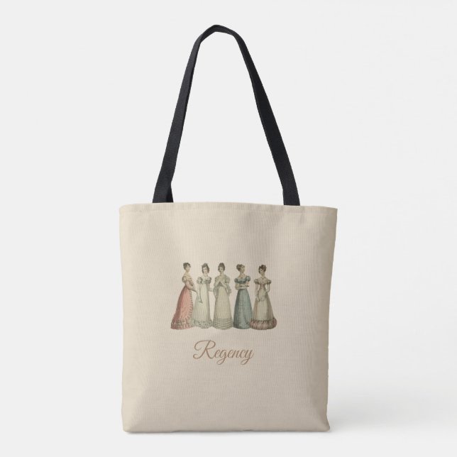 Regency Ladies Tote Bag for Jane Austen Fans (Back)