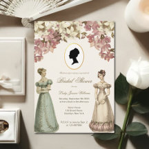 Regency Ladies Vintage Floral Orchid Bridal Shower
