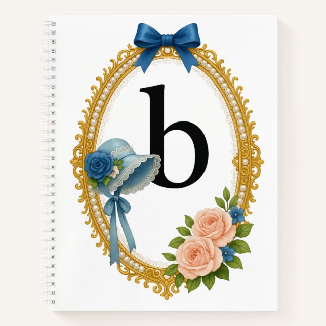 Regency Letter B Monogram Journal  (Front)