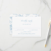 Regency Light Blue Allergy Dietary Note Wedding