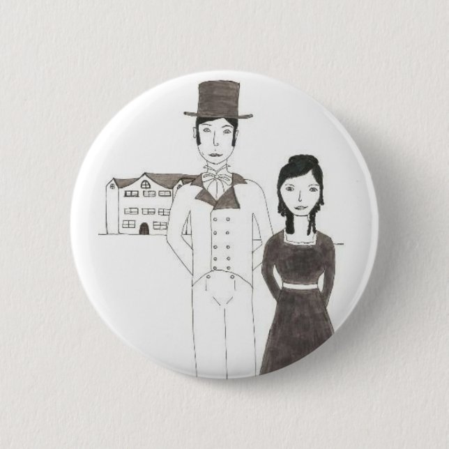Regency Man and Wife (Time Won't Let Me Go) 6 Cm Round Badge (Front)