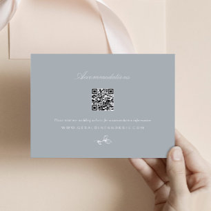 Regency Monogram Wedding Invitation Enclosure Card