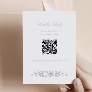 Regency Monogram Wedding Invitation Response Card