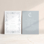 Regency Monogram Wedding Program Programme<br><div class="desc">This Regency Monogram Wedding Program from the Victoria Collection features hand-drawn,  renaissance style florals beautifully framing the wedding details in a classic,  elegant font style. This timeless design is sure to make a lasting impression on your guests!</div>