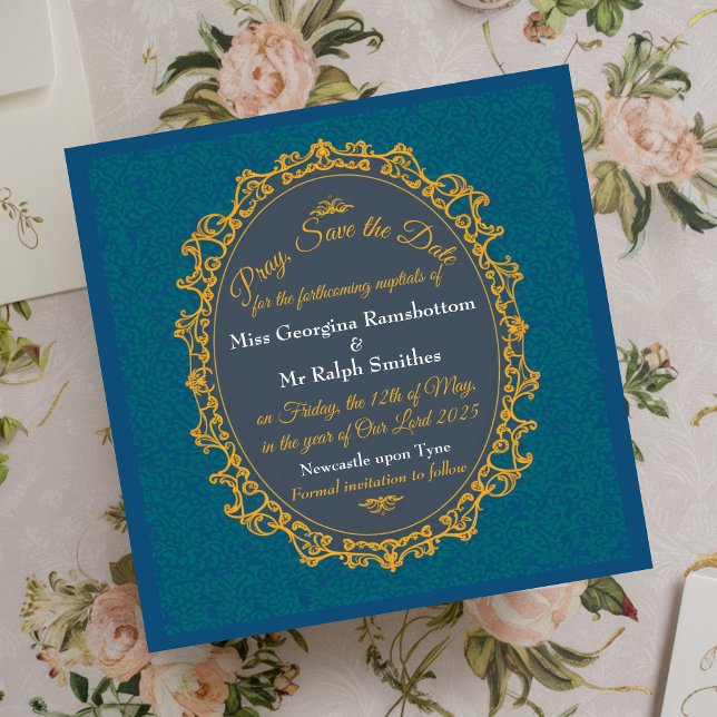 Regency Style Elegant regencycore stylish Save The Date (Creator Uploaded)