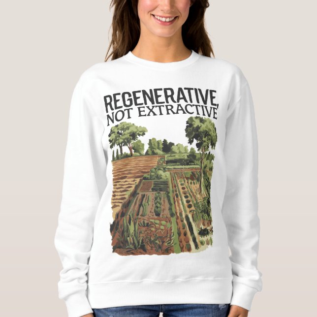 Regenerative Farming Permaculture Design Sweatshirt (Front)
