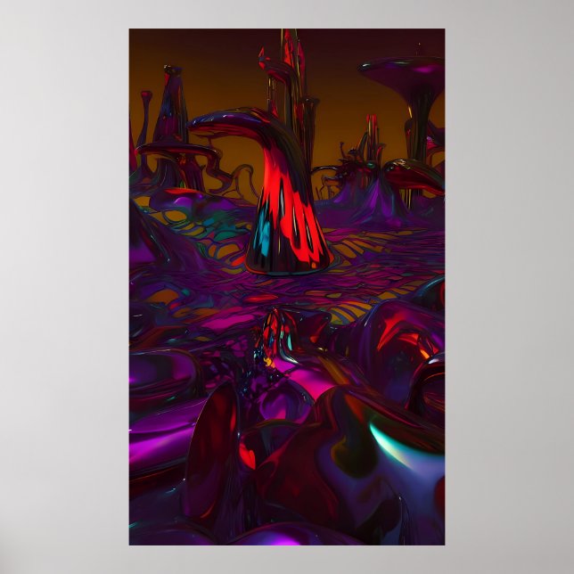 Regenerative Tsunami  of Creation - Ken Gauge Art Poster (Front)