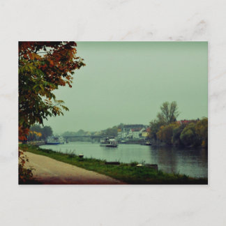 Regensburg Donau river, Germany Postcard