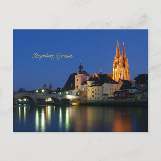 Regensburg, Germany scenic landscape photo Postcard (Front)