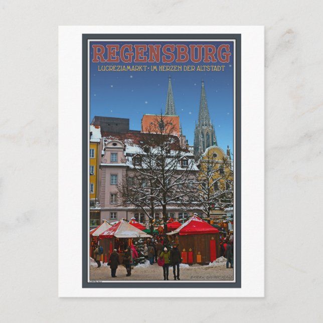 Regensburg Kohlenmarkt Postcard (Front)