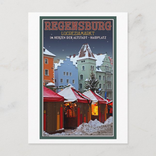 Regensburg Lucrezia Market Postcard (Front)