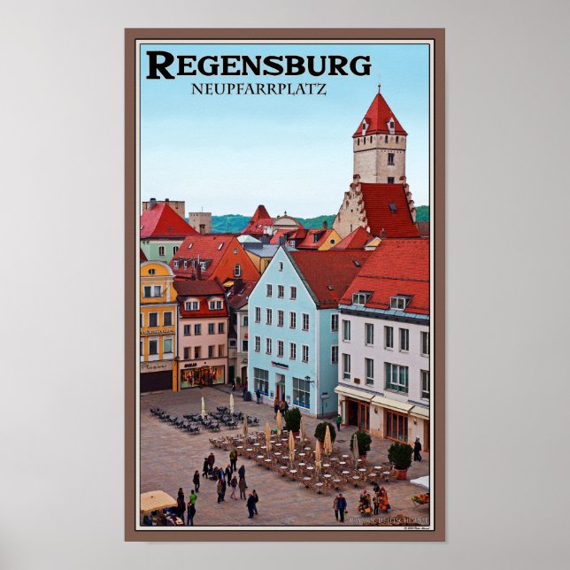 Regensburg - Neupfarrplatz Poster (Front)